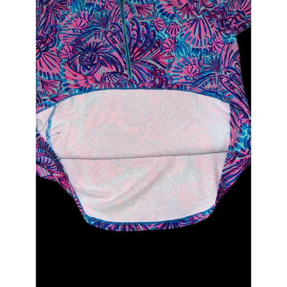 Lilly‎ Pulitzer Skipper UPF 50+ Ruffle Popover Turquoise Oasis Shelleidoscope M - Picture 11 of 12